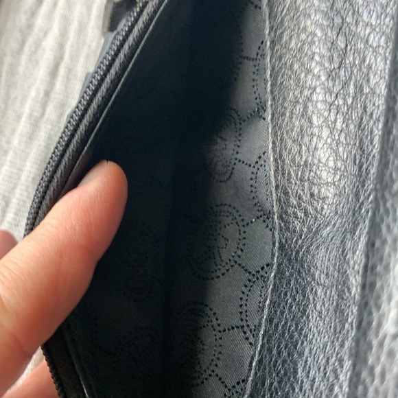 Michael Kors medium sized black zip around wallet with wrist strap - Picture 8 of 11